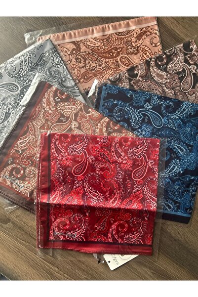 azure scarf 6 Pieces of Patterned Silk Satin Fabric Scarf Bandana