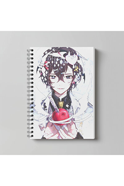nihonwosekai Caiet spiralat A4 pentru băieți cu tematică Bungou Stray Dogs An...