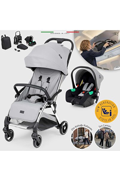 Elele Nuvola Kabin Tipi Travel Sistem Bebek Arabası Gri