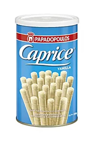 Caprice Rulouri crocante de napolitană cu cremă de vanilie 115g