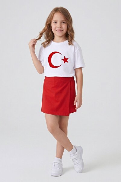 DMB BOYS & GIRLS kız çocuk gabardin pamuklu şort etek