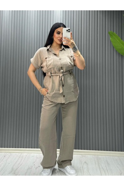 inci bayan giyim ΣΕΤ 2 ΤΕΜΑΧΙΩΝ ΑΠΟ ΥΦΑΣΜΑ ΜΟΥΣΛΙΝΑΣ