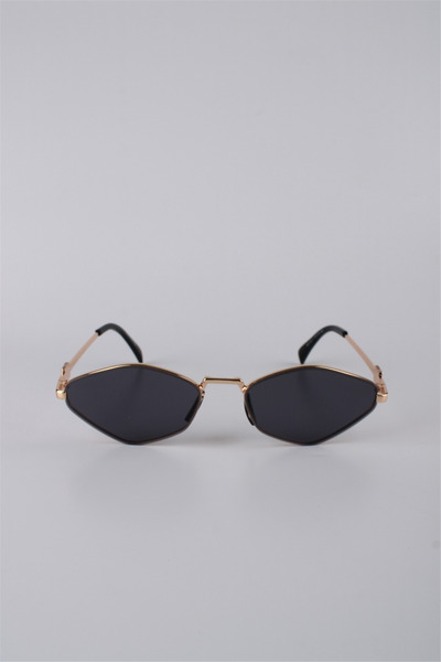 Max Polo Women's Geometric Metal Frame Black Glass Sunglasses Gg25Mp3411R05