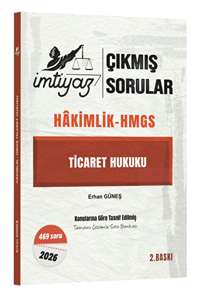 Temsil Kitap İmtiyaz 2026 Hakimlik HMGS Ticaret Hukuku Çıkmış Sorular Çözümlü