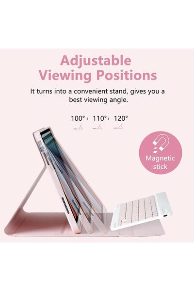 UnDePlus Huawei Matepad 11.5inç / Air 11.5inç / PaperMate Kılıf Kablosuz Klavyeli Case Mobax