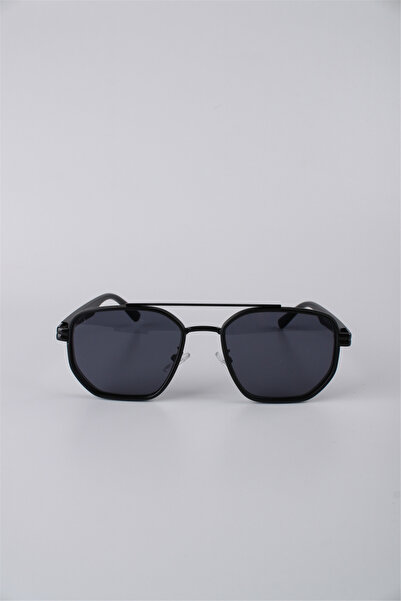 Max Polo Geometric Black Framed Unisex Sunglasses Gg25Mp3422R01