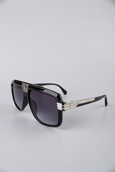 La Viva Unisex Square Metal Frame Smoked Glass Sunglasses Gg25Lv0228R03