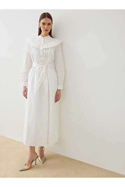 Refka Rochie Hijab - Albă - Exclusivă