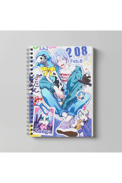 nihonwosekai SK8 The Infinity anime spiralna sveska A4 veličine, 60 listova