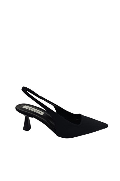 iskarpino Γυναικεία παπούτσια με τακούνι Kadeh Topuk σε μαύρο χρώμα με λουράκ...