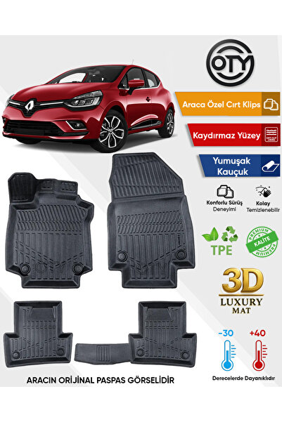 RENAULT CLİO 4 2012-2019 3D HAVUZLU PASPAS
