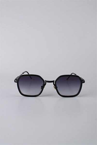 Max Polo Black Framed Geometric Unisex Sunglasses Gg25Mp3423R01