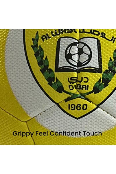 WASL Unofficial Al Dubai FC Inspired Football – Size 5 – Textured Grip, Durable Stitched Panels,