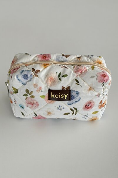 keisy Τσάντα μακιγιάζ με σχέδια και ανάγλυφη υφή