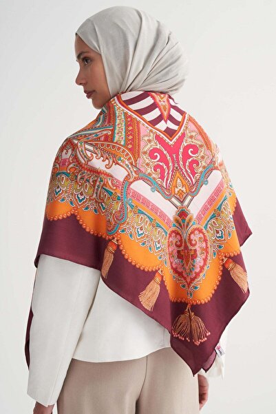 carell Amberia premium shoulder shawl - burgundy