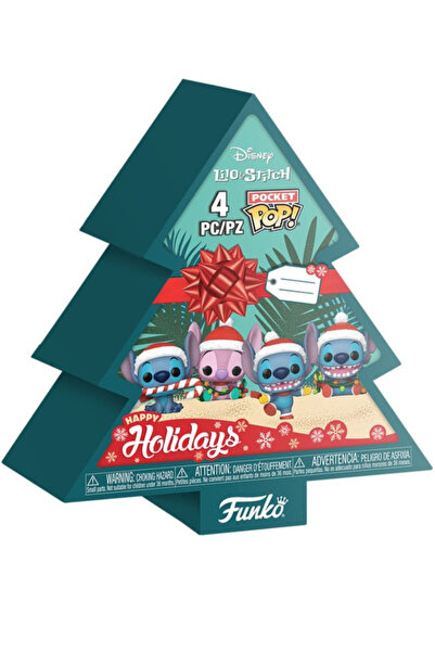 Funko Pop ! Μπρελόκ Στιτς Χριστουγεννιάτικο Δέντρο Κουτί 4 τεμαχίων (86092)