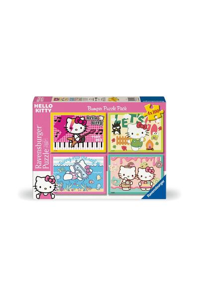 RAVENSBURGER Puzzle Hello Kitty Let's Go Hello Kitty 4x100pcs (12004159)
