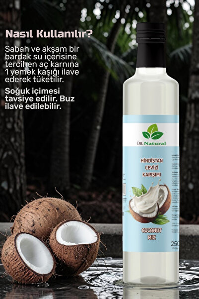 DRNATURAL 2 Adet Hindistan Cevizi Karışımı 250 Ml (Coconut Mix)