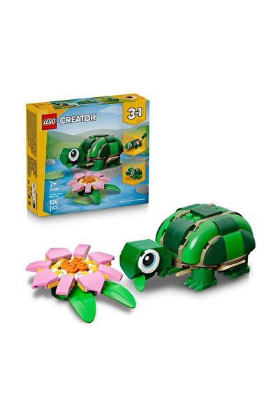 LEGO Broască țestoasă Creator cu o floare de nufer (31377)