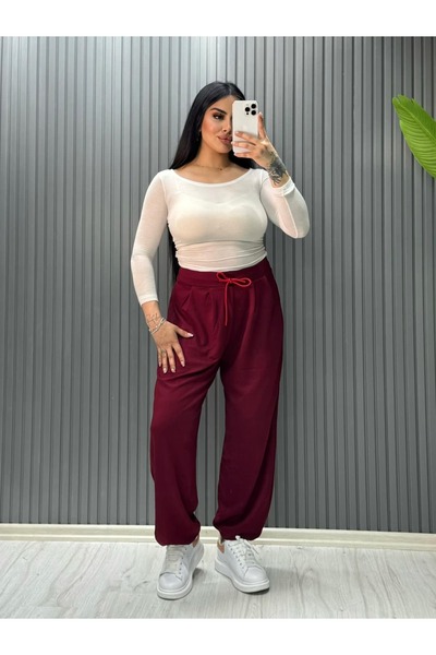 inci bayan giyim Παντελόνι σαλβάρι από ύφασμα Modal