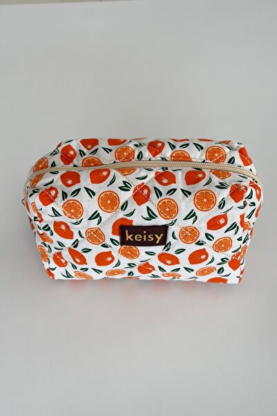 keisy Τσάντα μακιγιάζ με σχέδια και ανάγλυφη υφή