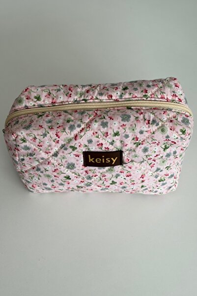 keisy Τσάντα μακιγιάζ με σχέδια και ανάγλυφη υφή