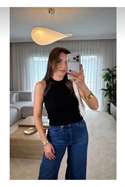 Bessia Butik Halter Yaka Triko Dantelli Atlet