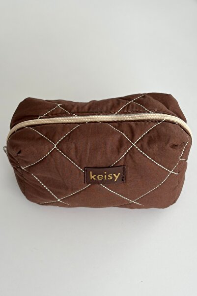 keisy Τσάντα μακιγιάζ με σχέδια και ανάγλυφη υφή