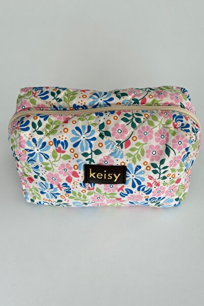 keisy Τσάντα μακιγιάζ με σχέδια και ανάγλυφη υφή