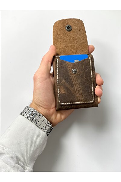 NZCLUB 100% Genuine Crazy Leather Handmade Minimalist Wallet - Money Portfoli...