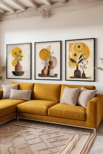 STARYUNA Βάζο με μαύρο ξύλινο πλαίσιο και σύνθεση λουλουδιών, Σετ ζωγραφικής ...