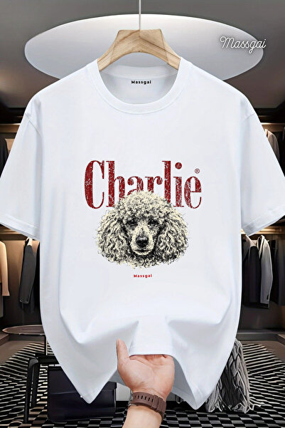 Massgai Μπλουζάκι Unisex Poodle Dog με στάμπα, μεγάλου μεγέθους, από 100% βαμ...