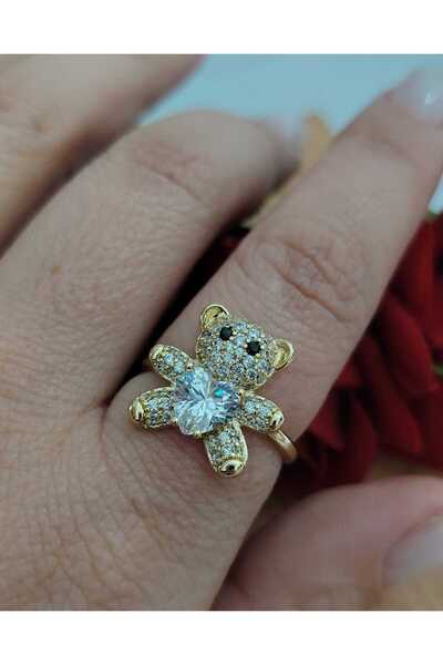 OEM Επιχρυσωμένο δαχτυλίδι αρκούδας 14Κ