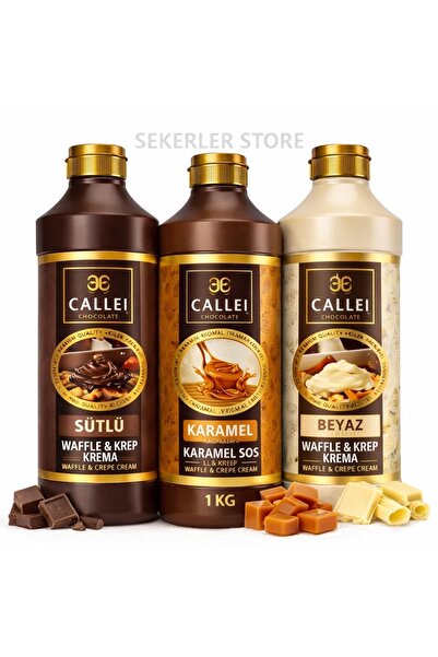 Callei Sütlü & Karamel & Beyaz Waffle Mix