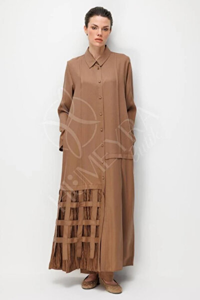 HUMEYRA 100% Natural Lyocell Draped Soft Feel Handmade Aller Detailed Robe