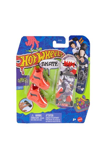 mattel Hot Wheels Σκέιτ Φίντερμπορντ και Παπούτσια Τόνι Χόκ Ρόμπο Κατ (JJN06)