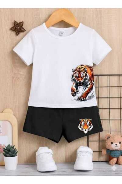 Nice Clothes ΚΑΛΟΚΑΙΡΙΝΟ ΠΑΙΔΙΚΟ ΣΕΤ ΜΠΛΟΥΖΑΚΙ-ΣΟΡΤΣ UNISEX (ΜΕ ΣΤΑΜΠΑ ΤΙΓΡΗΣ...