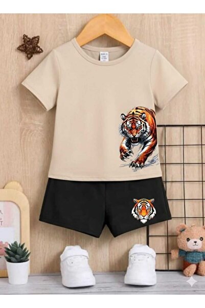 Nice Clothes ΚΑΛΟΚΑΙΡΙΝΟ ΠΑΙΔΙΚΟ ΣΕΤ ΜΠΛΟΥΖΑΚΙ-ΣΟΡΤΣ UNISEX (ΜΕ ΣΤΑΜΠΑ ΤΙΓΡΗΣ...