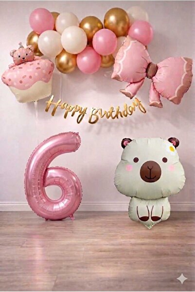 DÜVENCİ TİCARET Σετ γενεθλίων με θέμα το ρετρό Caypara για κοριτσάκια