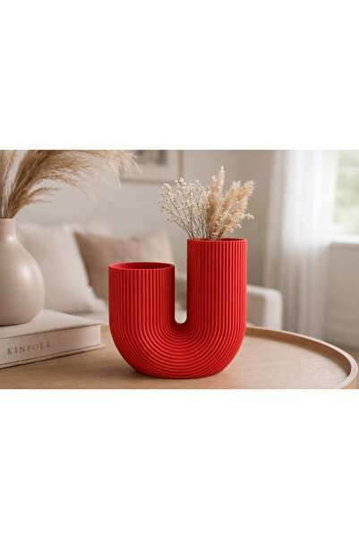 Three Dittle Birds Modern U-Shaped Decorative Vase