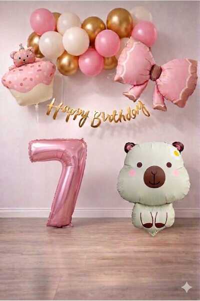 DÜVENCİ TİCARET Σετ γενεθλίων με θέμα το ρετρό Caypara για κοριτσάκια