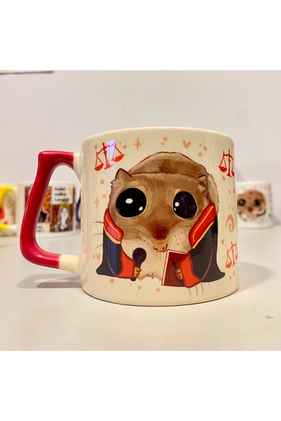 westartic Sad Üzgün Hamster - Meslek: Savcı Prosecutor Kupa Fincan Bardak