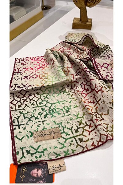 LA BOUTIQUE وشاح من القطن والحرير والخيزران للصيف والخريف