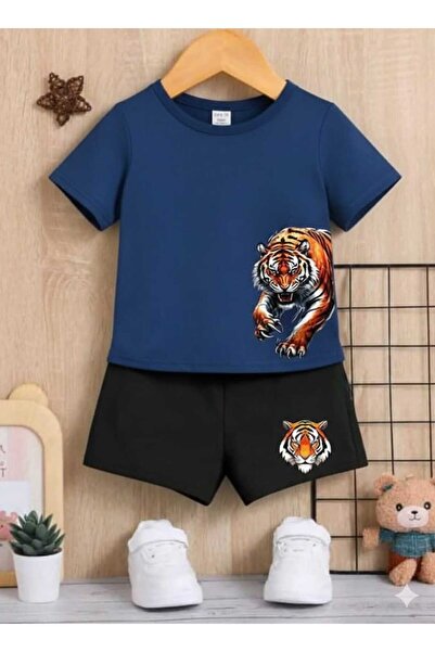 Nice Clothes ΚΑΛΟΚΑΙΡΙΝΟ ΠΑΙΔΙΚΟ ΣΕΤ ΜΠΛΟΥΖΑΚΙ-ΣΟΡΤΣ UNISEX (ΜΕ ΣΤΑΜΠΑ ΤΙΓΡΗΣ...