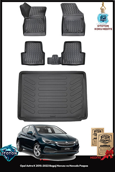 Rizline Opel Astra K 2015-2022 Bagaj Havuzu&Havuzlu Paspas ve TON KOKU