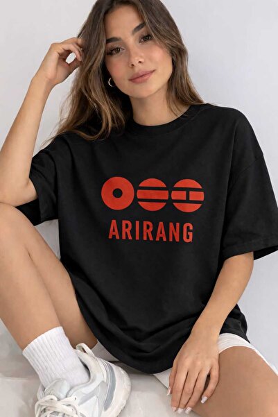 PAVRO Μπλουζάκι Oversize με στάμπα Arirang World Tour BTS