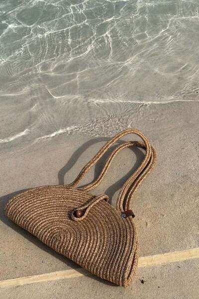 Şulemoda Giyim Χάρτινη τσάντα καμηλόχρωμη