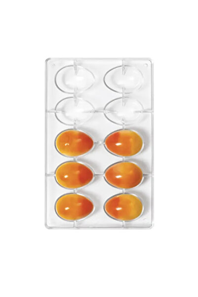 DECORA Πολυκαρβονικό Καλούπι Διακόσμησης Αυγού Σοκολάτας, 10 κοιλότητες, 160x...