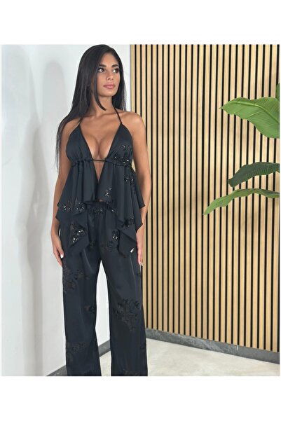 Pretty Compleu vaporos elegant format din top si pantalon