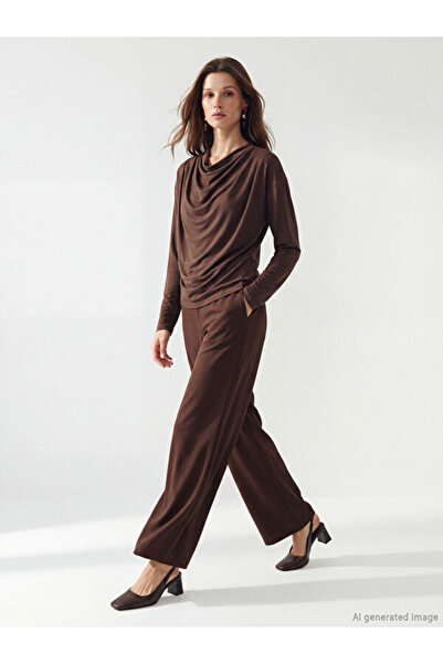 LC Waikiki Sparkling Choices from Shining Store Women's Wide Leg Pants with W...